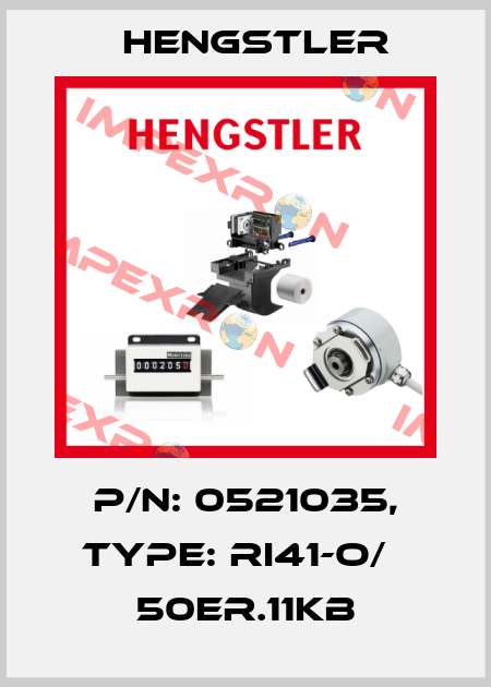 p/n: 0521035, Type: RI41-O/   50ER.11KB Hengstler