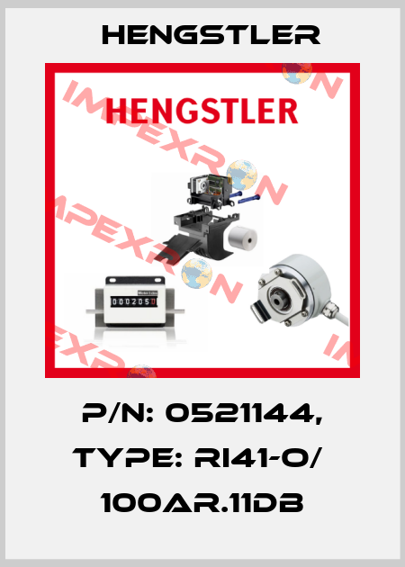 p/n: 0521144, Type: RI41-O/  100AR.11DB Hengstler