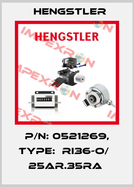 P/N: 0521269, Type:  RI36-O/   25AR.35RA  Hengstler