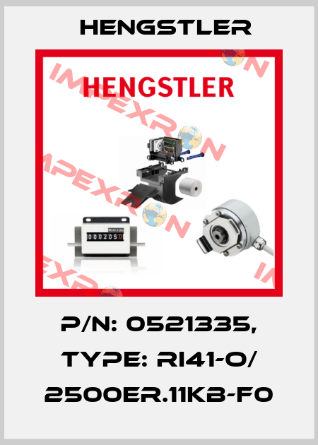 p/n: 0521335, Type: RI41-O/ 2500ER.11KB-F0 Hengstler