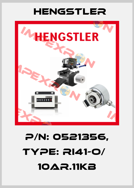 p/n: 0521356, Type: RI41-O/   10AR.11KB Hengstler