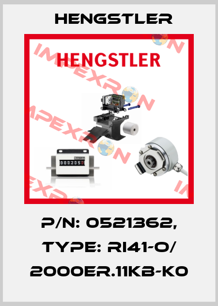 p/n: 0521362, Type: RI41-O/ 2000ER.11KB-K0 Hengstler