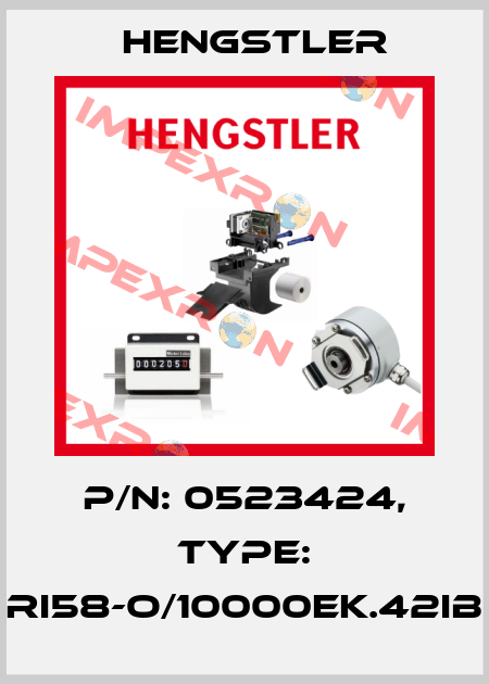 p/n: 0523424, Type: RI58-O/10000EK.42IB Hengstler