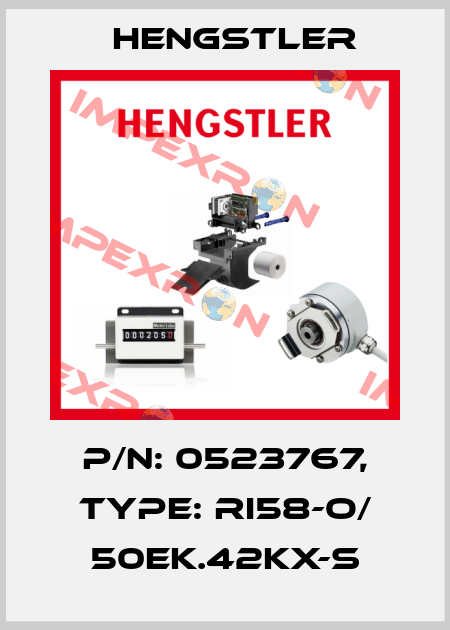 p/n: 0523767, Type: RI58-O/ 50EK.42KX-S Hengstler
