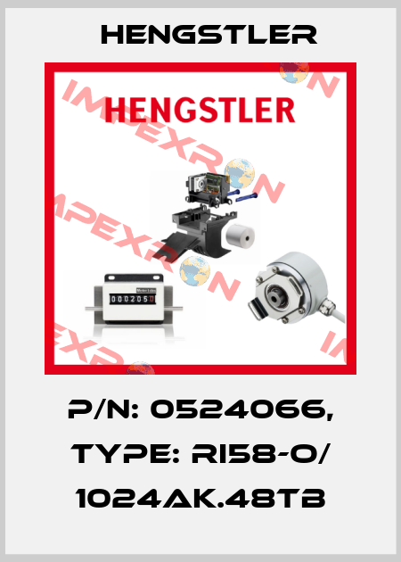 p/n: 0524066, Type: RI58-O/ 1024AK.48TB Hengstler