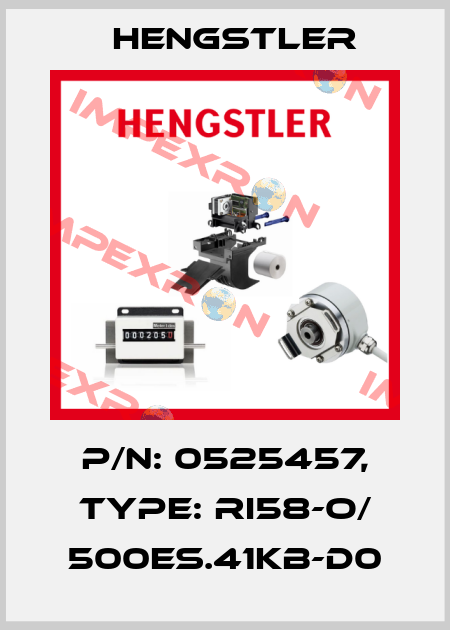 p/n: 0525457, Type: RI58-O/ 500ES.41KB-D0 Hengstler