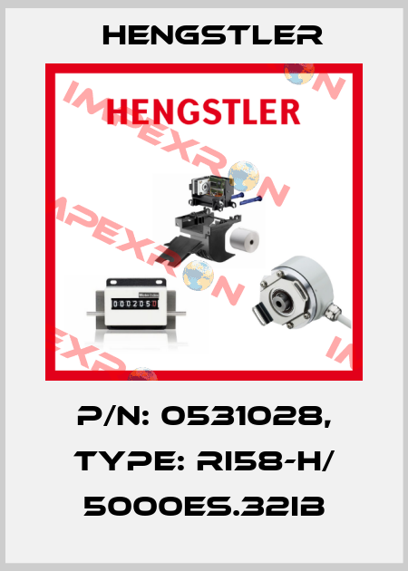 p/n: 0531028, Type: RI58-H/ 5000ES.32IB Hengstler