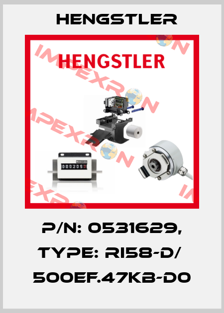 p/n: 0531629, Type: RI58-D/  500EF.47KB-D0 Hengstler