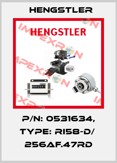 p/n: 0531634, Type: RI58-D/  256AF.47RD Hengstler