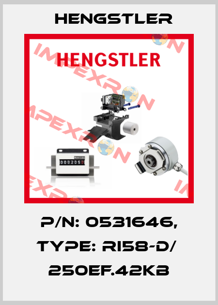p/n: 0531646, Type: RI58-D/  250EF.42KB Hengstler