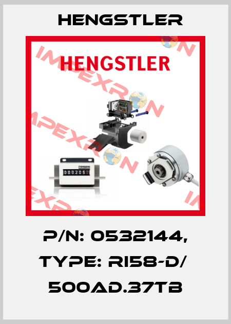 p/n: 0532144, Type: RI58-D/  500AD.37TB Hengstler
