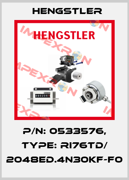 p/n: 0533576, Type: RI76TD/ 2048ED.4N30KF-F0 Hengstler
