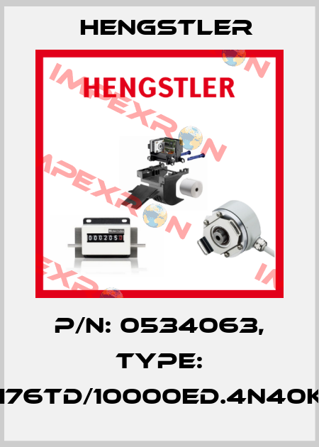 p/n: 0534063, Type: RI76TD/10000ED.4N40KF Hengstler