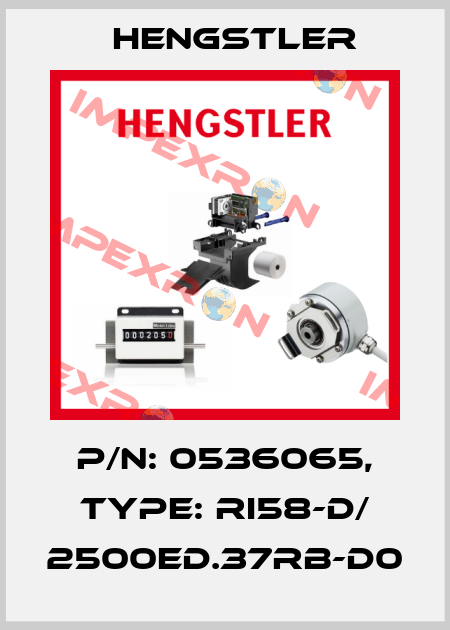p/n: 0536065, Type: RI58-D/ 2500ED.37RB-D0 Hengstler