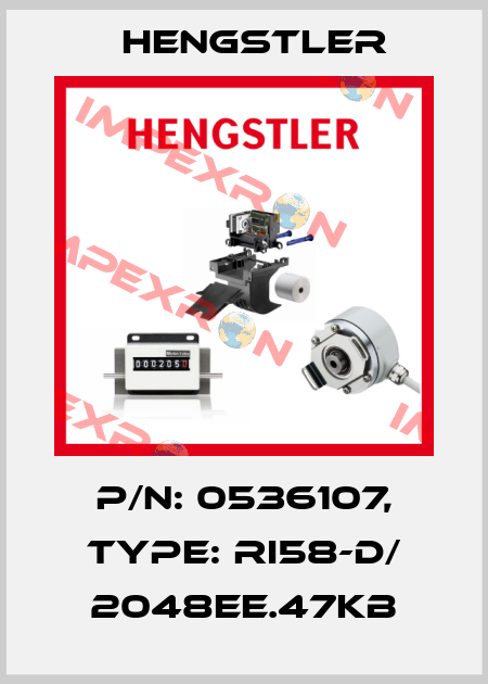 p/n: 0536107, Type: RI58-D/ 2048EE.47KB Hengstler