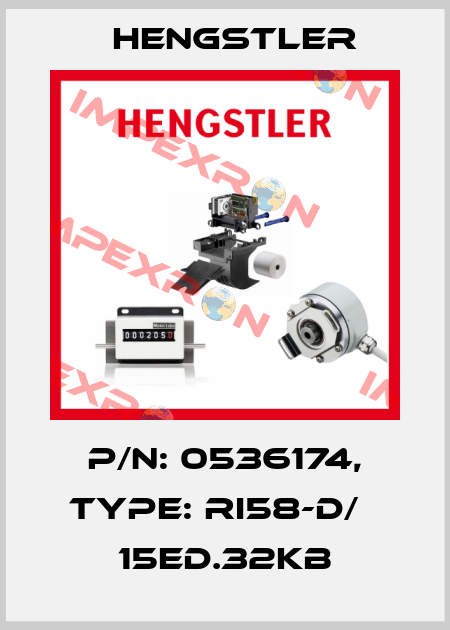 p/n: 0536174, Type: RI58-D/   15ED.32KB Hengstler