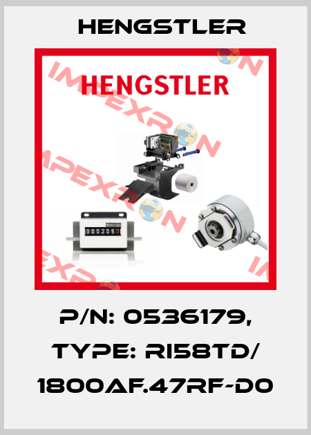 p/n: 0536179, Type: RI58TD/ 1800AF.47RF-D0 Hengstler
