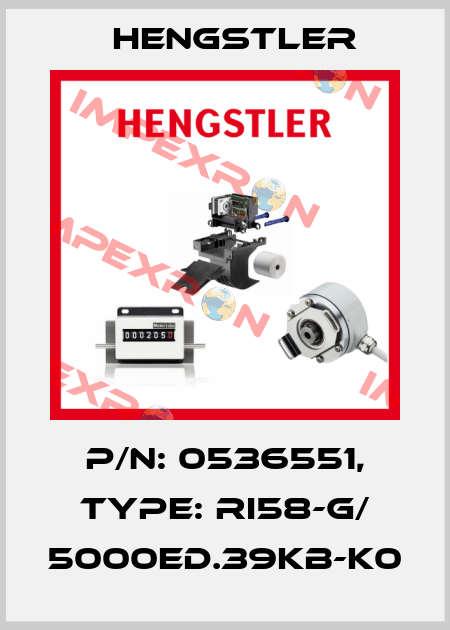 p/n: 0536551, Type: RI58-G/ 5000ED.39KB-K0 Hengstler