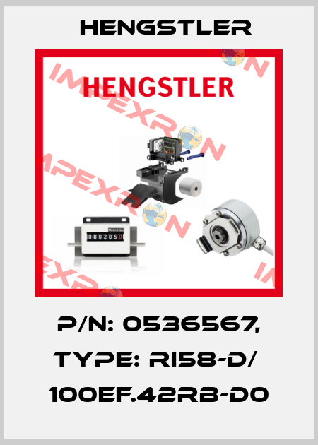 p/n: 0536567, Type: RI58-D/  100EF.42RB-D0 Hengstler