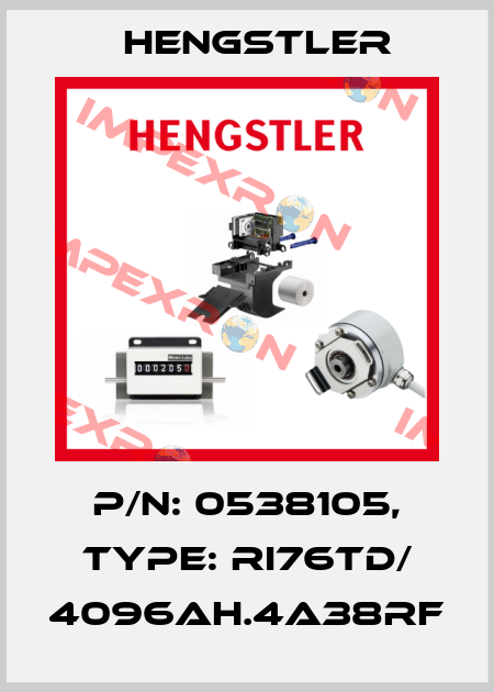 p/n: 0538105, Type: RI76TD/ 4096AH.4A38RF Hengstler