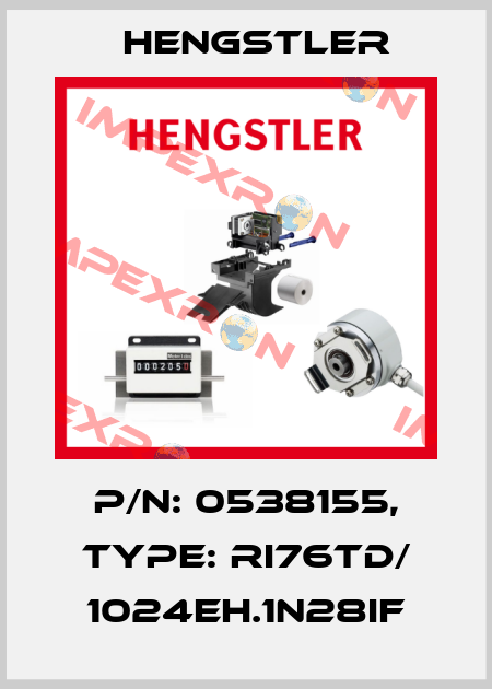 p/n: 0538155, Type: RI76TD/ 1024EH.1N28IF Hengstler