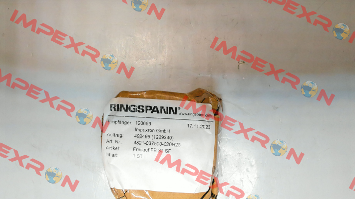 PN: 4821-037500-020H28 Type: FB 37 SF Ringspann