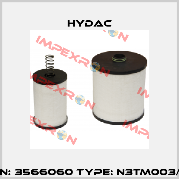 P/N: 3566060 Type: N3TM003/-N Hydac
