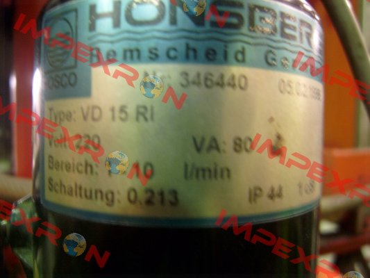 VD-015GR010   (940815)  Honsberg