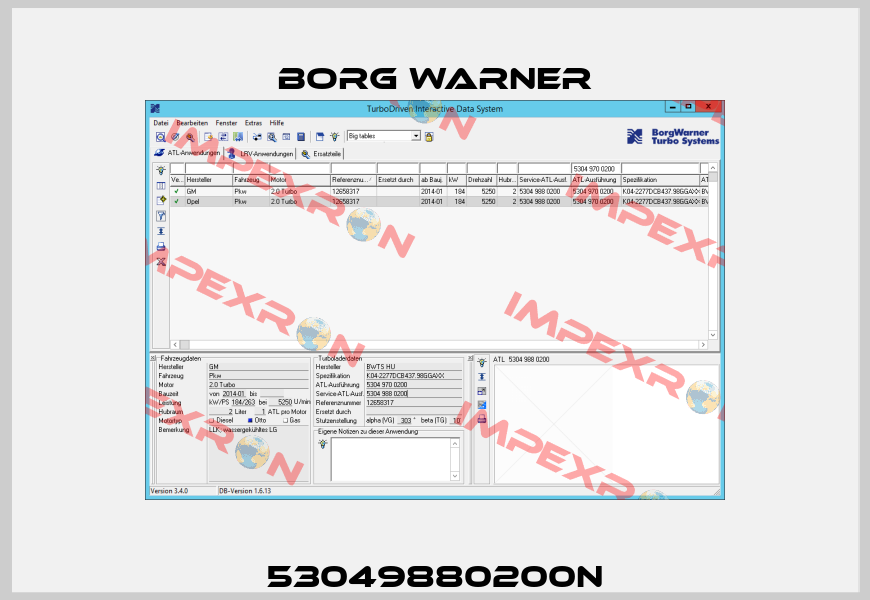 53049880200N Borg Warner