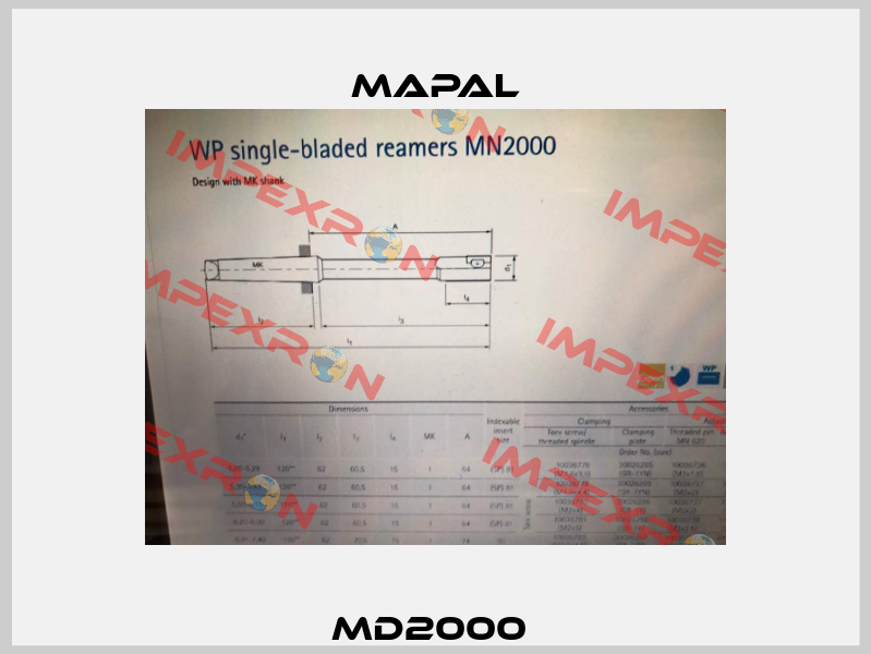 MD2000  Mapal