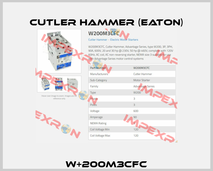 W+200M3CFC Cutler Hammer (Eaton)