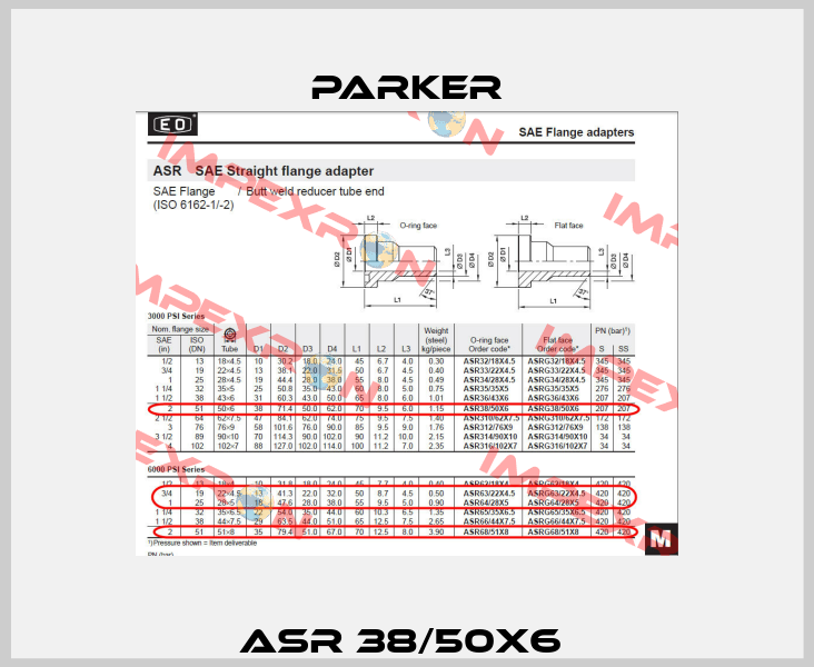 ASR 38/50x6  Parker