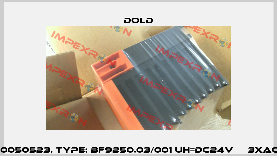 p/n: 0050523, Type: BF9250.03/001 UH=DC24V     3xAC 15A Dold
