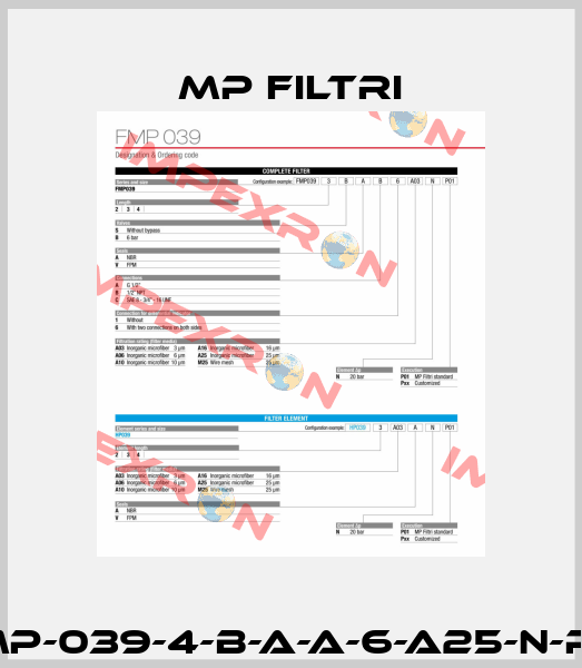 FMP-039-4-B-A-A-6-A25-N-P01 MP Filtri