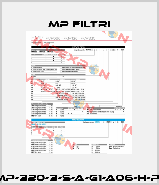 FMP-320-3-S-A-G1-A06-H-P01 MP Filtri