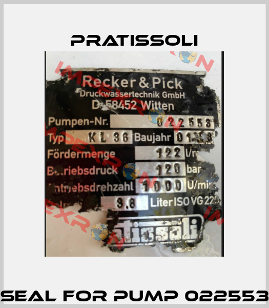 seal for pump 022553 Pratissoli
