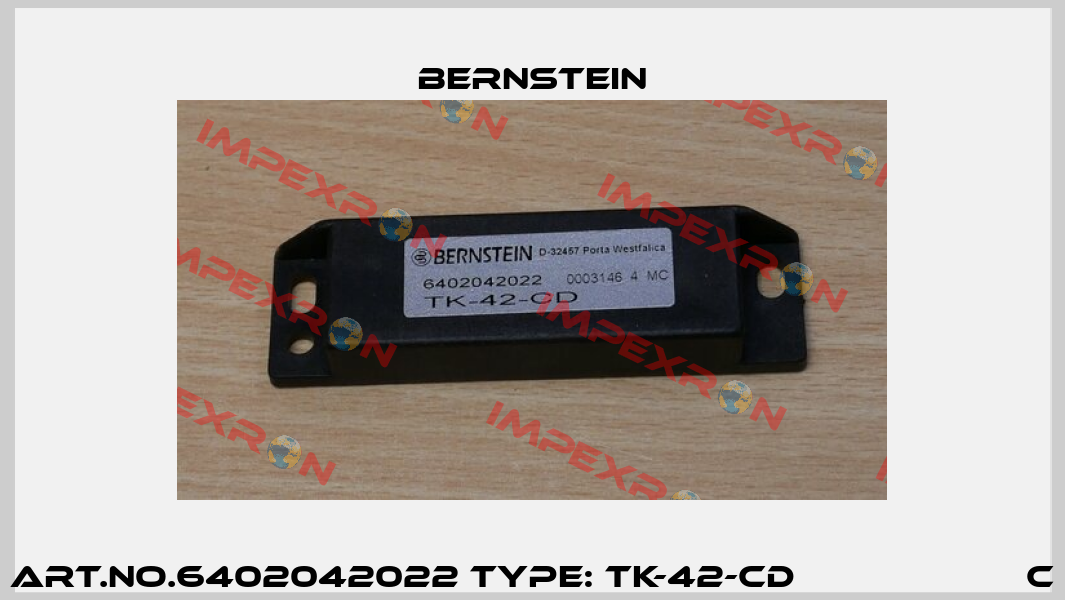 Art.No.6402042022 Type: TK-42-CD                     C Bernstein