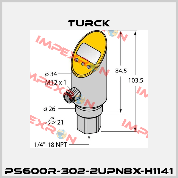 PS600R-302-2UPN8X-H1141 Turck