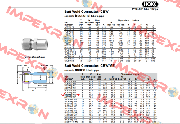 8CBW6-316/MME Hoke