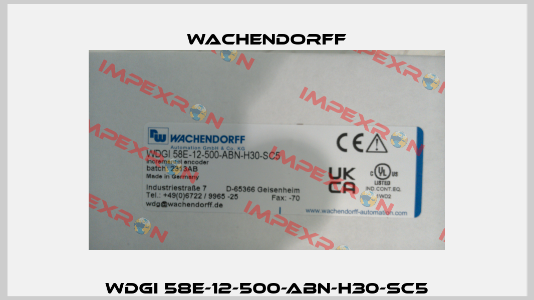WDGI 58E-12-500-ABN-H30-SC5 Wachendorff