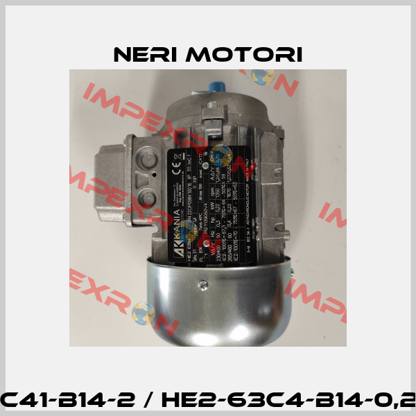 DNB0I063C41-B14-2 / HE2-63C4-B14-0,22kW-1500 Neri Motori
